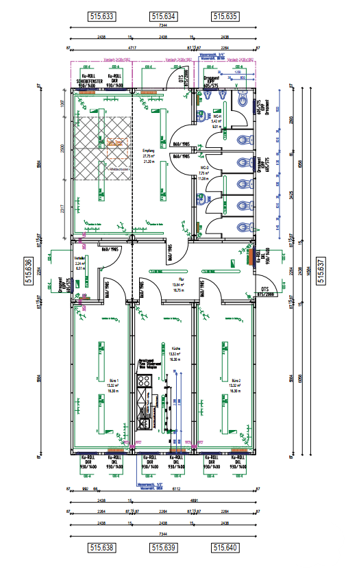 Containeranlage gebraucht - Bürocontainer